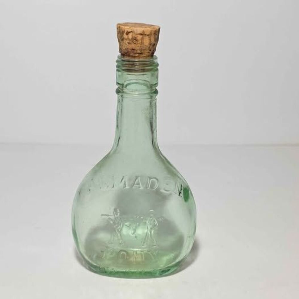 Glass Bottle with Cork Almaden Vintage